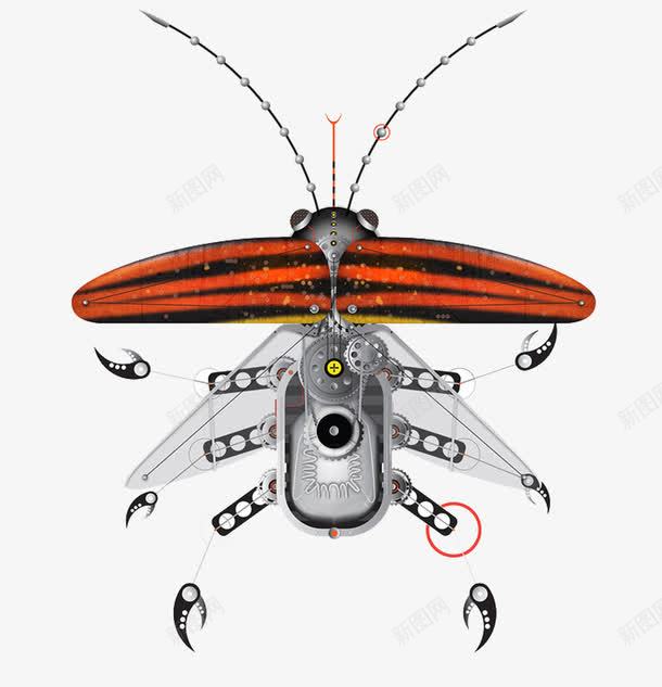 机械昆虫甲虫png免抠素材_新图网 https://ixintu.com 创意 动物 单页 昆虫 机械 甲虫 虫子 触角