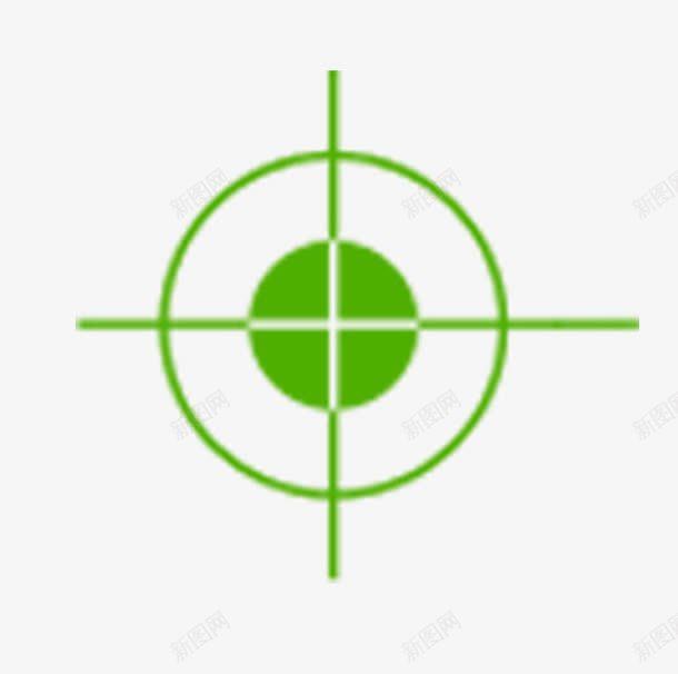 瞄准标志png免抠素材_新图网 https://ixintu.com 打靶 打靶卡通 瞄准 瞄准准心 绿 靶心