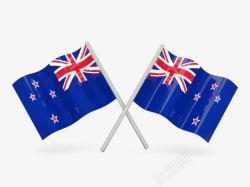 小型手拿澳大利亚国旗素材