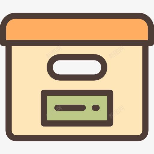 箱图标png_新图网 https://ixintu.com 保存 器皿 存储 工具 归档 收纳盒 数据存储 文件存储 盒 运输和交付