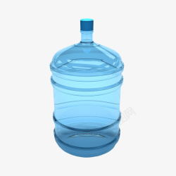 蓝色饮水机蓝色解渴家庭桶装水塑料瓶饮用水高清图片