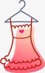 配饰卡通人物粉色裙子png免抠素材_新图网 https://ixintu.com 公主 公主裙 卡通元素 卡通装饰 可爱图片 可爱素材 女生 布偶 粉色裙子 衣架 装饰