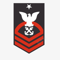 红色美国军队肩章素材