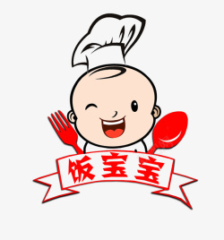 饭宝宝饭宝宝有背景LOGO图标高清图片