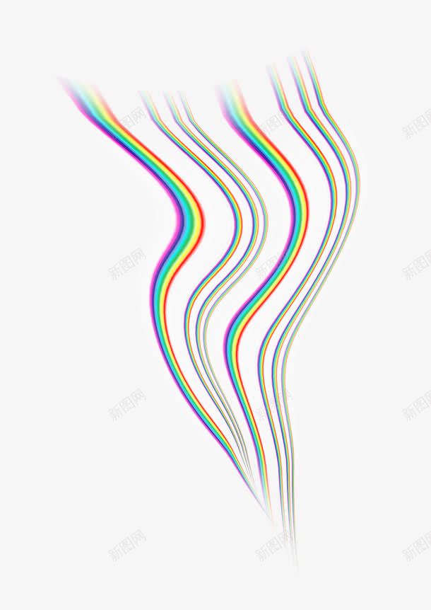 彩虹色彩带波浪元素png免抠素材_新图网 https://ixintu.com 分割 分割线 弯曲 彩色 彩虹 波浪 波浪分割线 装饰 边框 隔断