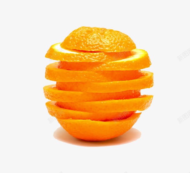 切片脐橙png免抠素材_新图网 https://ixintu.com 产品实物 常绿小乔木 水果 脐橙