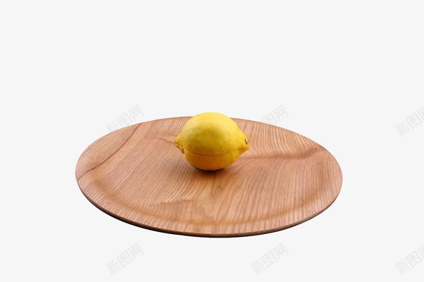 一个柠檬png免抠素材_新图网 https://ixintu.com 一个柠檬 托盘 木质 柠檬 盘装