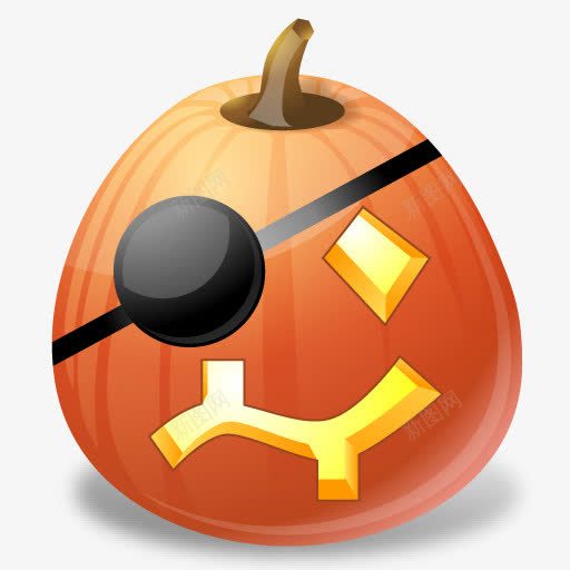 海盗南瓜远景万圣节图标png_新图网 https://ixintu.com Pirate pumpkin 南瓜 海盗