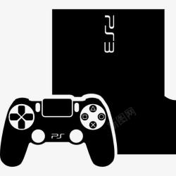 PS3控制器视频游戏控制台手柄图标高清图片