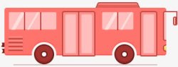 粉色公交车卡通粉色公交车高清图片