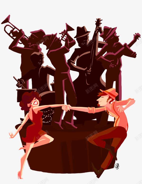 狂欢中的人png免抠素材_新图网 https://ixintu.com 乐队 卡通人物 狂欢派对 跳舞
