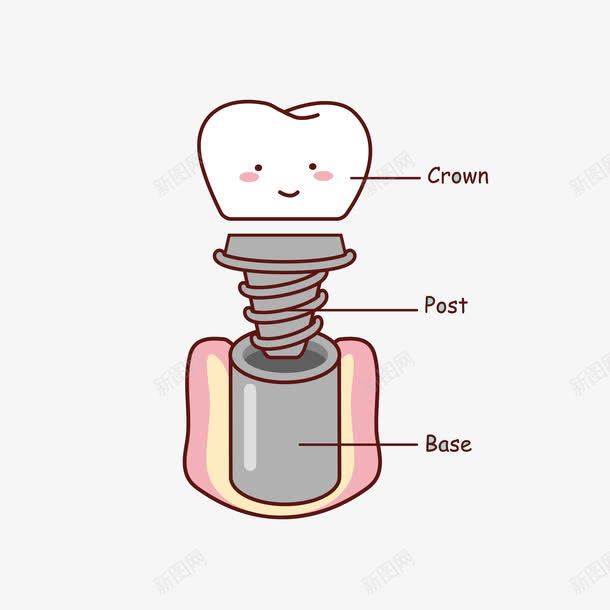 卡通牙齿png免抠素材_新图网 https://ixintu.com 儿童牙齿 医用素材 卡通 口腔健康 牙医 牙膏素材 牙齿 牙齿修护卡通图 身体健康