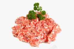 肉碎四季豆新鲜猪肉馅摄影高清图片