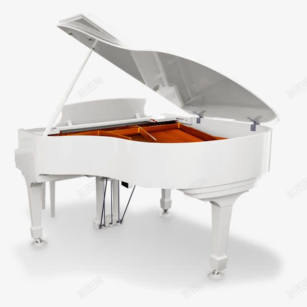 白色钢琴psd免抠素材_新图网 https://ixintu.com 弹奏 演出 白色钢琴 钢琴 音乐
