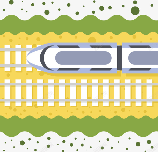 火车与轨道矢量图ai免抠素材_新图网 https://ixintu.com 火车 矢量火车 矢量火车与轨道 矢量轨道 轨道 矢量图