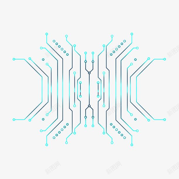 电路板png免抠素材_新图网 https://ixintu.com 图案 接线图 电子 电路板