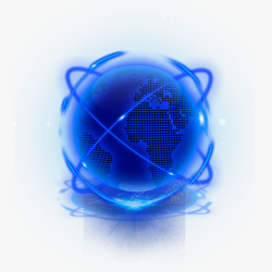 青色光效球体球体光感特效元素高清图片