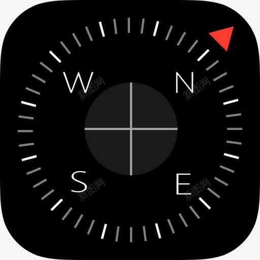 指南针iOS7LikeMacIcons图标png_新图网 https://ixintu.com alt compass 指南针