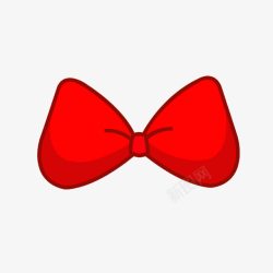 红色领结红色蝴蝶结高清图片