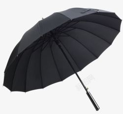黑色伞把长柄商务雨伞高清图片