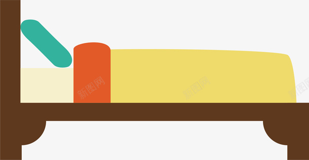 侧面卡通风格单人床矢量图eps免抠素材_新图网 https://ixintu.com 侧面 侧面家庭床 单人 卡通家庭床 卡通风格 家具 床 矢量图