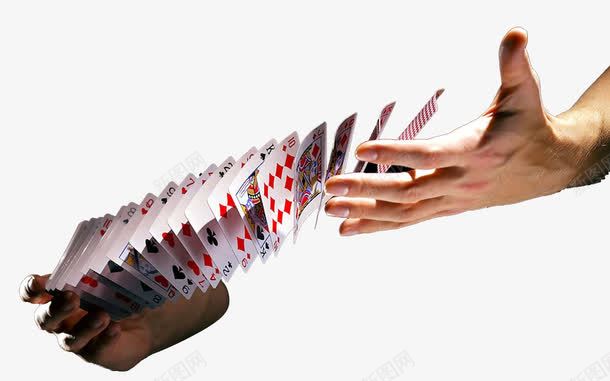 2017年魔术png免抠素材_新图网 https://ixintu.com 双手魔术 实物 宣传 扑克牌 男人手