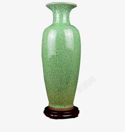 绿色瓷器古玩花瓶高清图片