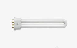 一四个金属片接口U型灯管的节能素材