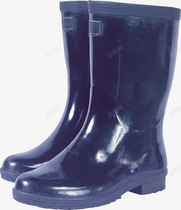 深蓝色雨鞋png免抠素材_新图网 https://ixintu.com 雨具 雨靴 雨鞋 鞋类