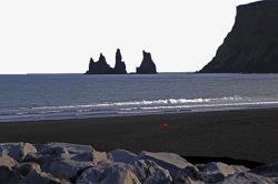 着名景点黑沙滩冰岛黑沙滩景区高清图片