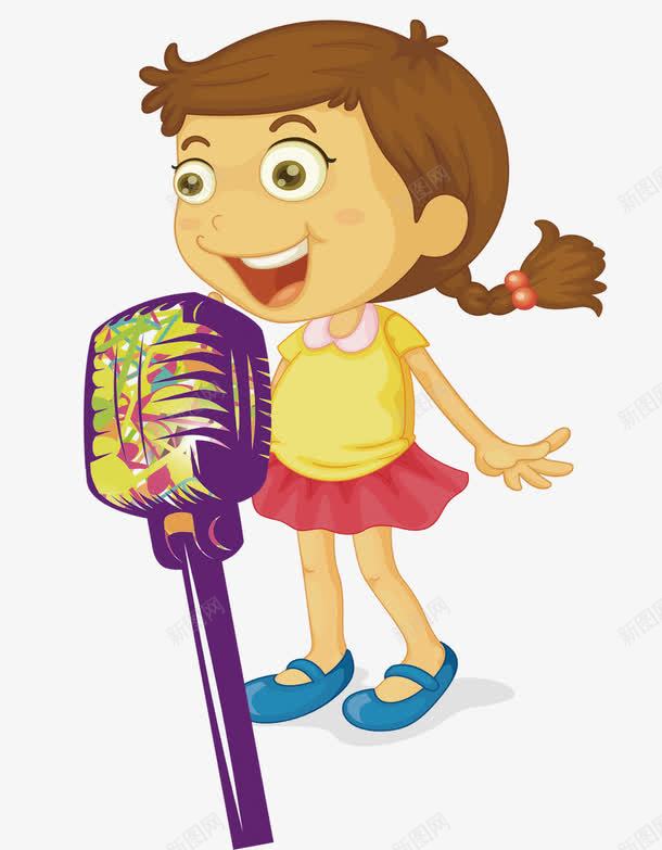唱歌女孩png免抠素材_新图网 https://ixintu.com KTV 卡通女孩 唱歌 唱歌的女孩 女孩 音乐 麦克风