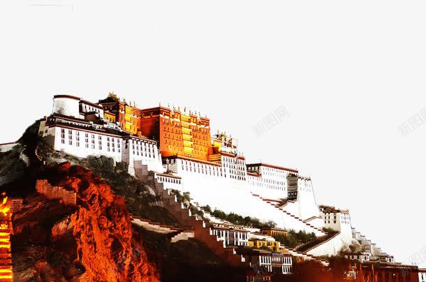 布达拉宫png免抠素材_新图网 https://ixintu.com 中华人民共和国西藏自治区 中国西藏 布达拉宫 西藏 风景名胜