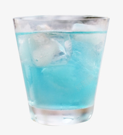 酒蓝色冰冻饮料高清图片