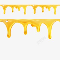 黄色黄油黄油流淌高清图片
