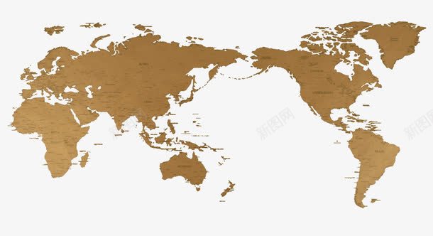 褐色世界地图png免抠素材_新图网 https://ixintu.com 世界地图 世界地图轮廓 地图 地球 旅游 版图 褐色