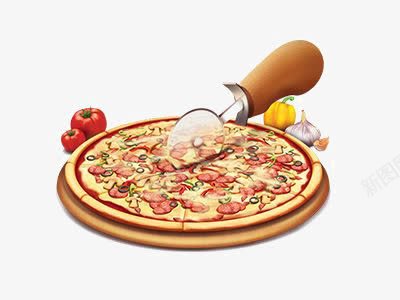 披萨png免抠素材_新图网 https://ixintu.com 卡通披萨 培根披萨 手绘披萨 芝士