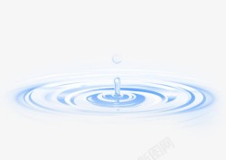 温泉山庄蓝色水滴温泉装饰高清图片