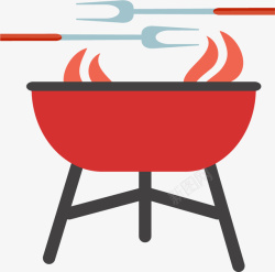 烤鸡爪logo炭火烤肉图标高清图片