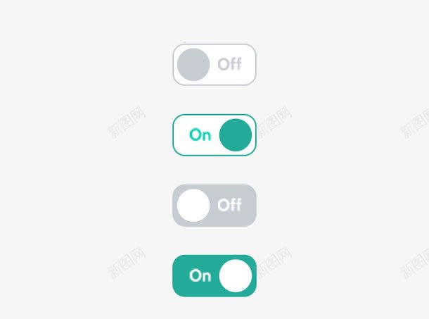 UI按钮开关png免抠素材_新图网 https://ixintu.com APP 开关 移动端 网页