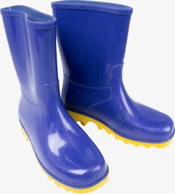 深蓝色雨鞋素材