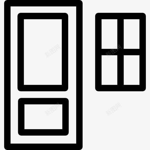 门窗图标png_新图网 https://ixintu.com 做自己 建筑 窗口 窗口建设 配件 门