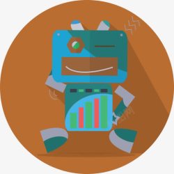 mascot安卓趣味机器人吉祥物机械金属机高清图片