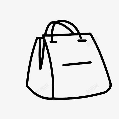 购物袋风格包包简笔画图标png_新图网 https://ixintu.com 包包简笔画 手拎 手绘 提包 时尚 简笔画 素描 纸袋 购物包 购物袋