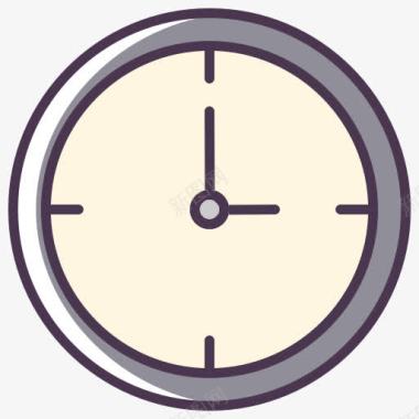 约会时钟时钟面会议时间表时间看图标图标