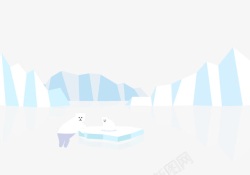 南极冰川素材