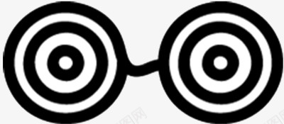 圆形眼镜装饰图标图标