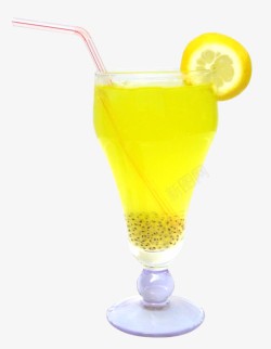 黄色的吸管金桔柠檬汁高清图片
