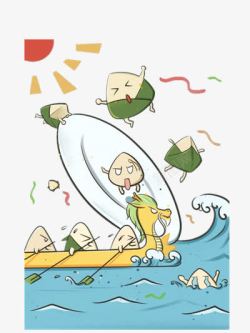 端午节太阳端午节插画高清图片