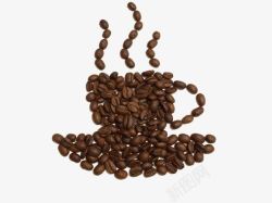 鍒涙剰椋熺墿咖啡豆高清图片