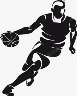 篮球运动员剪影模板篮球运动员人物高清图片